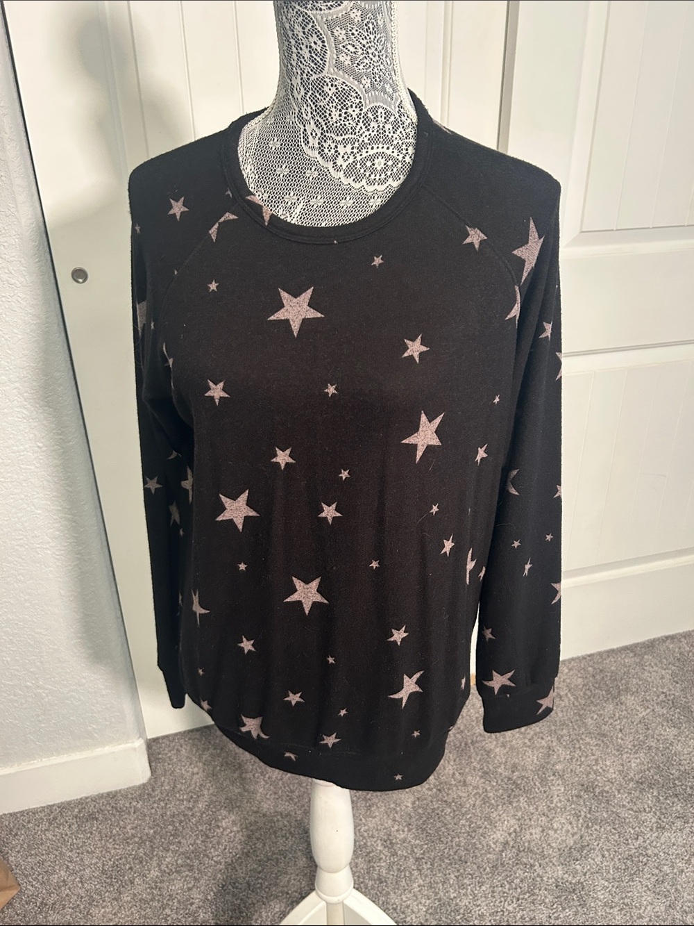 Buffalo David Bitton Black Star Print Pullover S